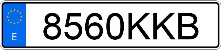 Numer rejestracyjny 8560KKB posiada SUBARU BRZ