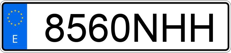 Numer rejestracyjny 8560NHH posiada AUDI A3 SPORTBACK Numer rejestracyjny 8560NHH posiada AUDI A3 SPORTBACK