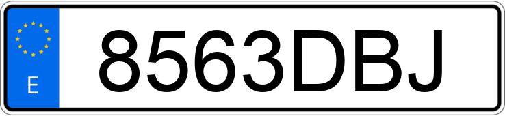 Numer rejestracyjny 8563DBJ posiada CITROEN XSARA