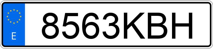 Numer rejestracyjny 8563KBH posiada TOYOTA C-HR