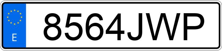 Il numero di registrazione 8564JWP ha FORD TRANSIT