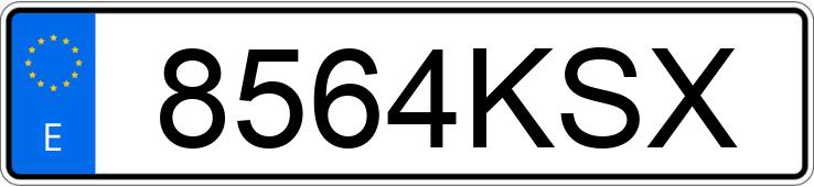 Numer rejestracyjny 8564KSX posiada KYMCO SUPER DINK