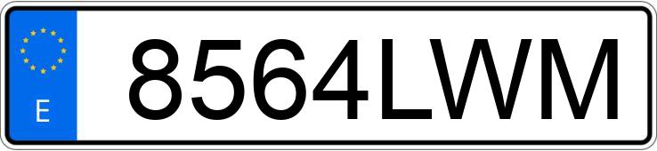 Numer rejestracyjny 8564LWM posiada AUDI A6