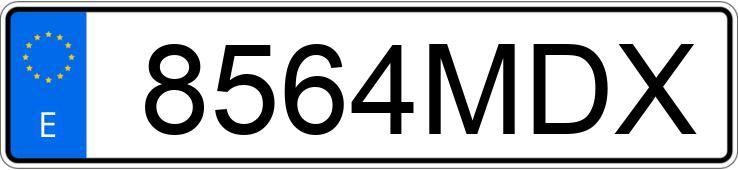 Numer rejestracyjny 8564MDX posiada AUDI RS3 SPORTBACK