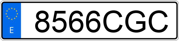 Numer rejestracyjny 8566CGC posiada RENAULT MEGANE