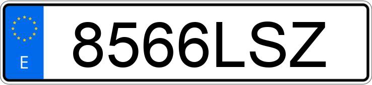 Numer rejestracyjny 8566LSZ posiada SEAT IBIZA