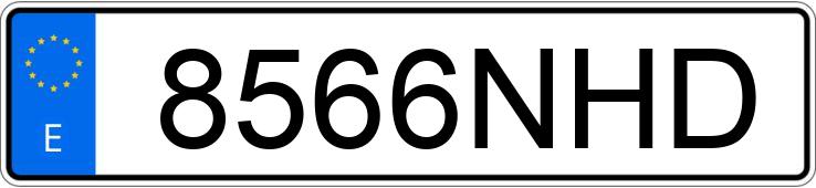 Numer rejestracyjny 8566NHD posiada VOLKSWAGEN EOS