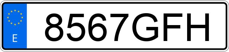 Die Registrierungsnummer 8567GFH hat CITROEN C2