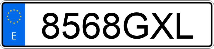 Numer rejestracyjny 8568GXL posiada CHRYSLER CROSSFIRE Numer rejestracyjny 8568GXL posiada CHRYSLER CROSSFIRE