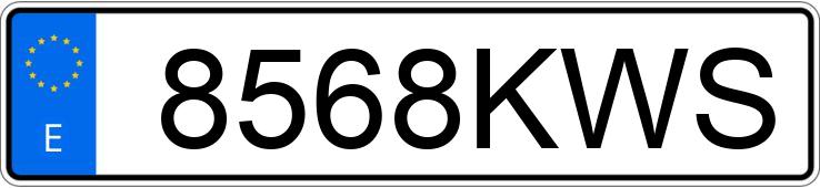 Numer rejestracyjny 8568KWS posiada PEUGEOT 208