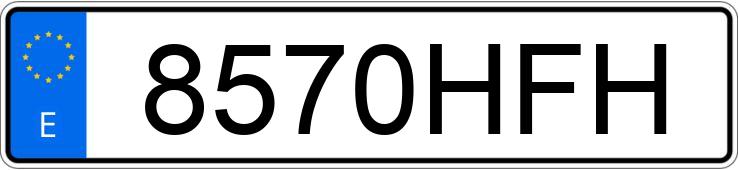 Numer rejestracyjny 8570HFH posiada VOLVO XC60