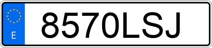 Numer rejestracyjny 8570LSJ posiada FORD FOCUS