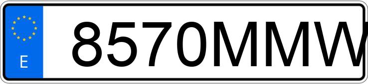 Numer rejestracyjny 8570MMW posiada VOLVO XC40