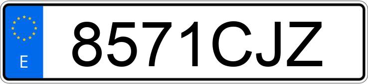 Numer rejestracyjny 8571CJZ posiada RENAULT KANGOO