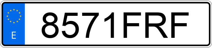 Numer rejestracyjny 8571FRF posiada TOYOTA AURIS