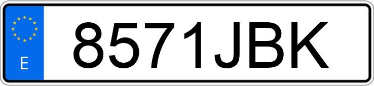 Numer rejestracyjny 8571JBK posiada NISSAN MICRA
