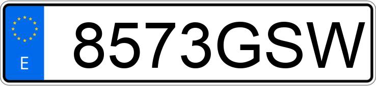 Numer rejestracyjny 8573GSW posiada TOYOTA AVENSIS