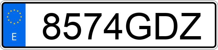 Numer rejestracyjny 8574GDZ posiada BMW SERIE 1