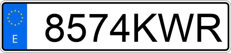 Numer rejestracyjny 8574KWR posiada AUDI TT