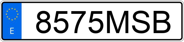 Numer rejestracyjny 8575MSB posiada TOYOTA COROLLA