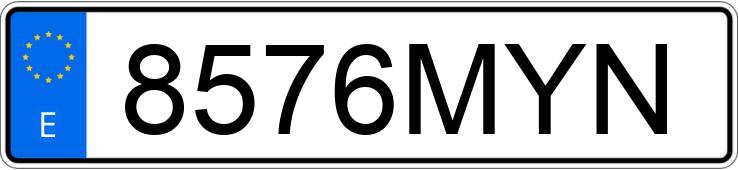 Numer rejestracyjny 8576MYN posiada CITROEN JUMPER