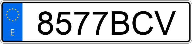 Numer rejestracyjny 8577BCV posiada MERCEDES E 270 (210)