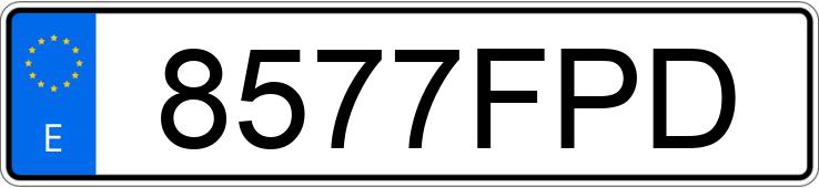 Numer rejestracyjny 8577FPD posiada AUDI A3 SPORTBACK