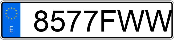 Numer rejestracyjny 8577FWW posiada MERCEDES SLK (170-171)
