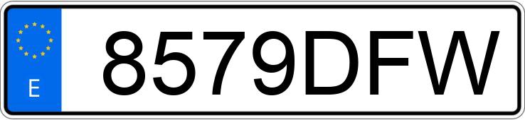 Numer rejestracyjny 8579DFW posiada OPEL ASTRA