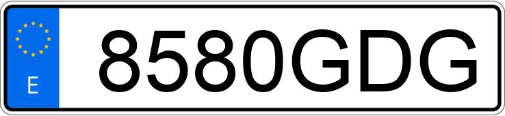 Numer rejestracyjny 8580GDG posiada ALFA ROMEO 159