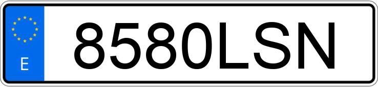 Numer rejestracyjny 8580LSN posiada RENAULT CAPTUR