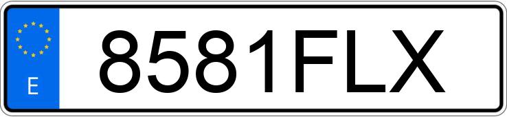 Numer rejestracyjny 8581FLX posiada FORD FOCUS C-MAX