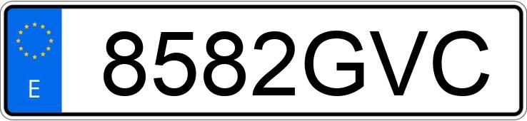 Numer rejestracyjny 8582GVC posiada OPEL CORSA