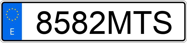 Numer rejestracyjny 8582MTS posiada SKODA FABIA