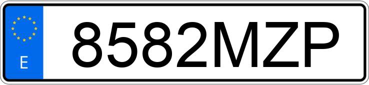 Numer rejestracyjny 8582MZP posiada PORSCHE MACAN