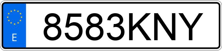 Numer rejestracyjny 8583KNY posiada NISSAN X-TRAIL 2.0DCI177 TEKNA 4X2 XTRONIC