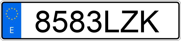 Numer rejestracyjny 8583LZK posiada FORD MUSTANG Numer rejestracyjny 8583LZK posiada FORD MUSTANG