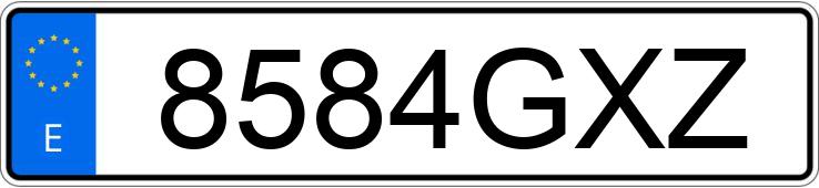 Numer rejestracyjny 8584GXZ posiada RENAULT GRAND ESPACE