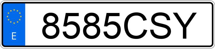 Numer rejestracyjny 8585CSY posiada PEUGEOT BOXER