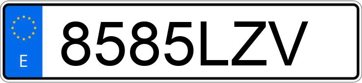 Numer rejestracyjny 8585LZV posiada MAZDA MAZDA3