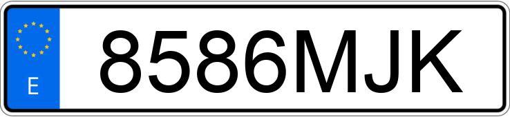 Numer rejestracyjny 8586MJK posiada FORD TRANSIT