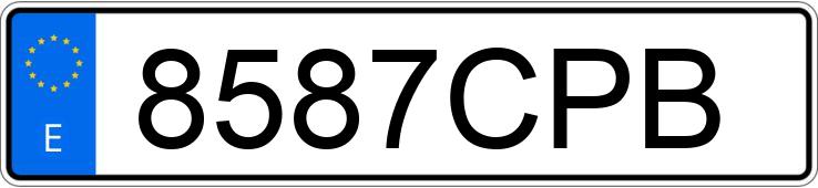 Numer rejestracyjny 8587CPB posiada BMW SERIE 3