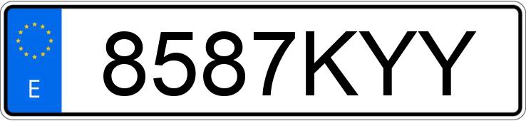 Numer rejestracyjny 8587KYY posiada MERCEDES A (177)