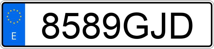 Numer rejestracyjny 8589GJD posiada FORD FIESTA