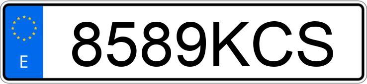Numer rejestracyjny 8589KCS posiada SKODA FABIA