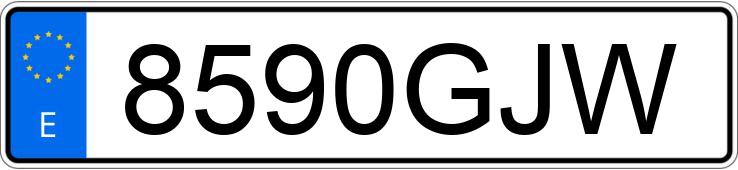 Numer rejestracyjny 8590GJW posiada RENAULT CLIO