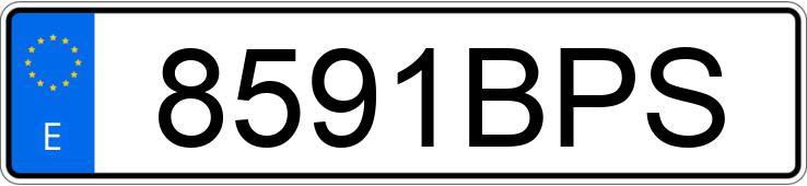 Numer rejestracyjny 8591BPS posiada BMW SERIE 3