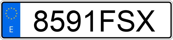 Numer rejestracyjny 8591FSX posiada SEAT LEON