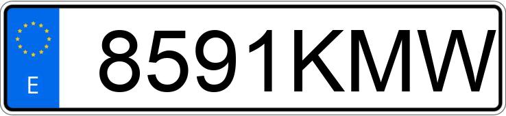 Numer rejestracyjny 8591KMW posiada VOLKSWAGEN GOLF