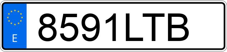 Numer rejestracyjny 8591LTB posiada CITROEN E-C4